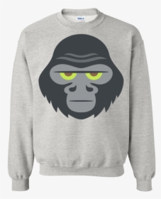 Gorilla Face Emoji Sweatshirt - Cardi B Black And White, HD Png Download, Transparent PNG