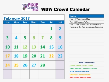 Disney Calendars February 2019, HD Png Download, Transparent PNG