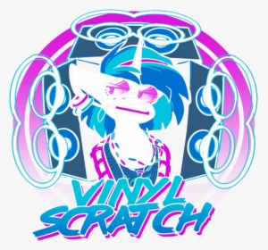 Crownedspade Vinyl Scratch Rave - Graphic Design, HD Png Download, Transparent PNG