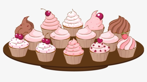 Cupcake Clipart Border Clipart - Cakes Clip Art, HD Png Download, Transparent PNG