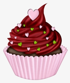 Candy Drawing Cupcake - Transparent Background Cupcake Clipart, HD Png Download, Transparent PNG