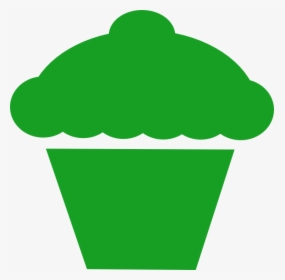 How To Set Use Green Cupcake Clipart , Png Download - Ice Cream Cone Silhouette, Transparent Png, Transparent PNG