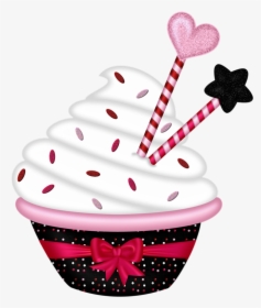 Transparent Heart Cupcake Clipart - Dibujos De Reposteria Png, Png Download, Transparent PNG