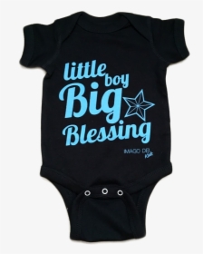 Little Boy, Big Blessing-black Onesie - One-piece Garment, HD Png Download, Transparent PNG