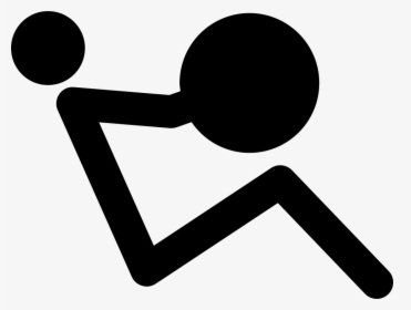 Stick Man Side View Weightlifting - Stick Man Weight Lifting, HD Png Download, Transparent PNG