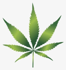 Cannabis Leaf Clip Art - Clipart Cannabis Leaf, HD Png Download, Transparent PNG