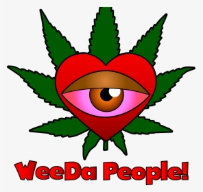Weeda People International Logo - Blue Weed Leaf Png, Transparent Png, Transparent PNG