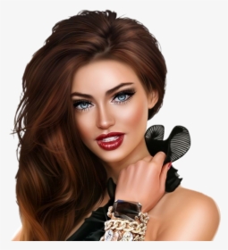 ##3dgirl #sexygirl #girl #face #girlface - Digital Art Little Black Dress, HD Png Download, Transparent PNG