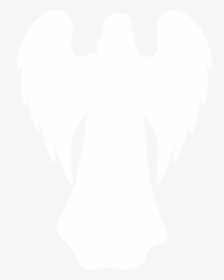 Transparent Shadow Clipart - White Angel Silhouette Transparent, HD Png Download, Transparent PNG