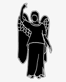 Beautiful Angel Silhouette - Silhouette, HD Png Download, Transparent PNG