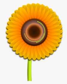 Sun Flower Clipart, Vector Clip Art Online, Royalty - Hoa Huong Duong Vector, HD Png Download, Transparent PNG