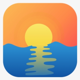 Daily Ui Challenge Summer Sea Sun Vector Dailyuichallenge - Sunset App Icon, HD Png Download, Transparent PNG