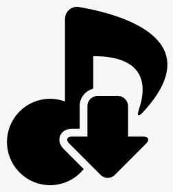 Download Musical Theme Symbol Of A Music Note With - Music Download Icon, HD Png Download, Transparent PNG