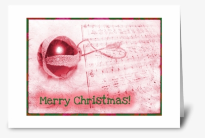 Red Ornament Greeting Card - Paper, HD Png Download, Transparent PNG