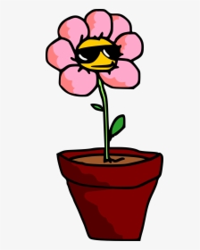 Potted Plants And Flowers Png - Cartoon Potted Plant Transparent, Png Download, Transparent PNG