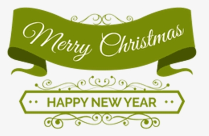 Merry Christmas And Happy New Year Banner - Christmas & New Year Png, Transparent Png, Transparent PNG