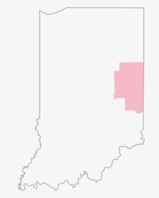 State Of Indiana Outline, HD Png Download, Transparent PNG