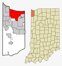 Gary Indiana On A Map, HD Png Download, Transparent PNG