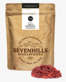 Sevenhills Wholefoods Organic Raw Goji Berries - Organic Gelatinised Maca Powder, HD Png Download, Transparent PNG