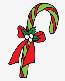 Cane Drawing Hard Candy Clipart Download - Christmas Candy Cane Drawing, HD Png Download, Transparent PNG