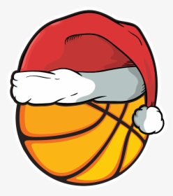 Christmas Basketball Cartoon Clipart, HD Png Download, Transparent PNG