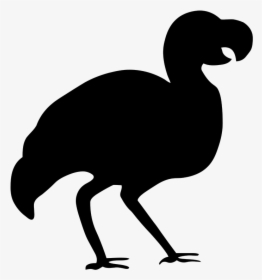 Silhouette - Dodo - Dodo Silhouette Png, Transparent Png, Transparent PNG