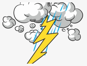 Thunder And Lightning Clipart - Cartoon Thunder And Lightning, HD Png Download, Transparent PNG