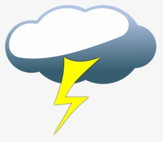 Lightning With Clouds Clipart Png, Transparent Png, Transparent PNG