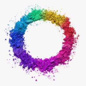 Holi Color Powder Png Clipart - Color Powder Circle, Transparent Png, Transparent PNG