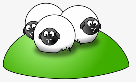 Fat Peacock Cliparts - Cartoon Sheep On A Hill, HD Png Download, Transparent PNG