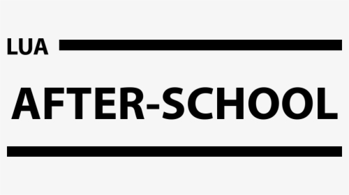 Lua Afterschool Logo - Black-and-white, HD Png Download, Transparent PNG