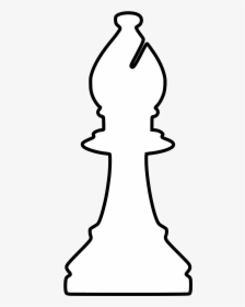 White Silhouette Chess Piece Remix Bishop / Alfil Clip - King Silhouette Chess Piece, HD Png Download, Transparent PNG