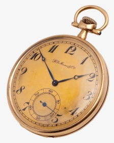 Copper Gold Pocket Watch Clock - Pocket Watch Transparent Background, HD Png Download, Transparent PNG