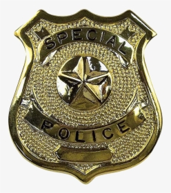 Transparent Police Badge Png - Gold Police Badge, Png Download, Transparent PNG