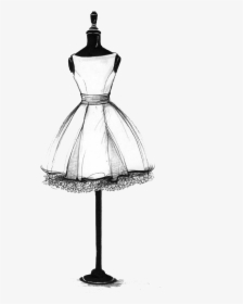 Collection Of Free Drawing Dresses Mannequin Download - Simple Dress Sketch Design, HD Png Download, Transparent PNG