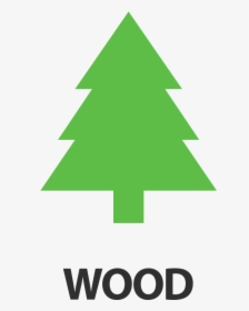Wood - Simple Christmas Tree Png, Transparent Png, Transparent PNG