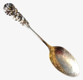 Peony Sterling Silver Spoon Engraved Elyria O - Spoon, HD Png Download, Transparent PNG