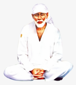 Lord Sai Baba Dyana Png Images Transparent Background - Hd Png Image Sai Baba, Png Download, Transparent PNG