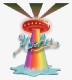 Kesha Rainbow Spaceship Water Trippy Pschedelic Sticker - Kesha Rainbow Spaceship, HD Png Download, Transparent PNG