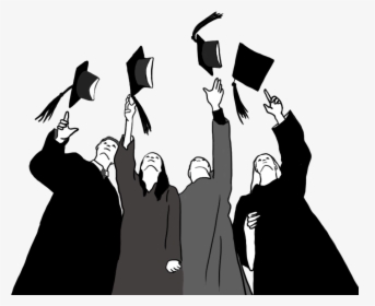 Clip Art Collection Of Free Graduated - Graduation Image Black And White, HD Png Download, Transparent PNG