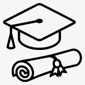 White Graduation Hat Png - Transparent Graduation Icon Png, Png Download, Transparent PNG