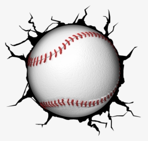 Baseball Clipart Powerpoint Presentation - Softball Breaking Through, HD Png Download, Transparent PNG