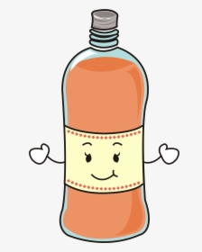 Transparent Water Canteen Clipart - Water Bottle Cartoon Png, Png Download, Transparent PNG