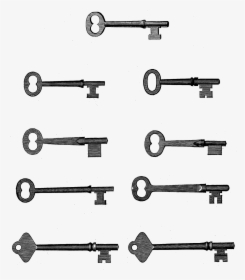 Digital Skeleton Key Collage Sheet Downloads - Metalworking Hand Tool, HD Png Download, Transparent PNG