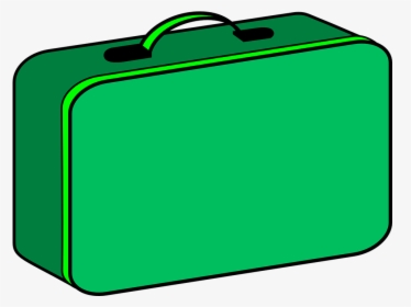 Lunch Box Clipart Transparent - Green Lunch Box Cartoon, HD Png Download, Transparent PNG