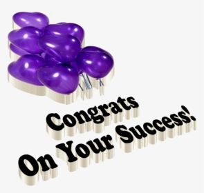 Congrats On Your Success Png Clipart - Party Supply, Transparent Png, Transparent PNG