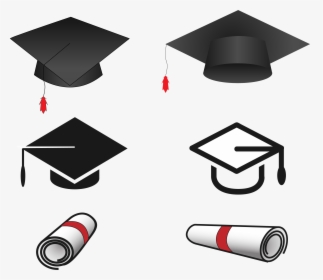 Small Graduation Hat Clipart, HD Png Download, Transparent PNG