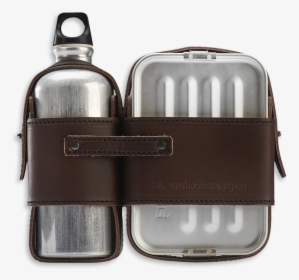 Leather Strapped Canteen And Lunch Box Set-0 - Leather Strapped Canteen And Lunch Box Set, HD Png Download, Transparent PNG