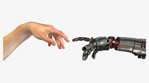 Human And Robot Hands, HD Png Download, Transparent PNG
