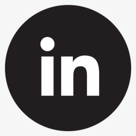 Linkedin Icon Png Black - Linkedin Black Logo Png, Transparent Png, Transparent PNG